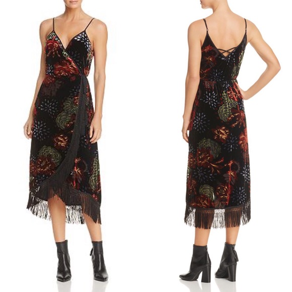 NWT Band of Gypsies Romantic Burnout Fringe Dress - Picture 3 of 8